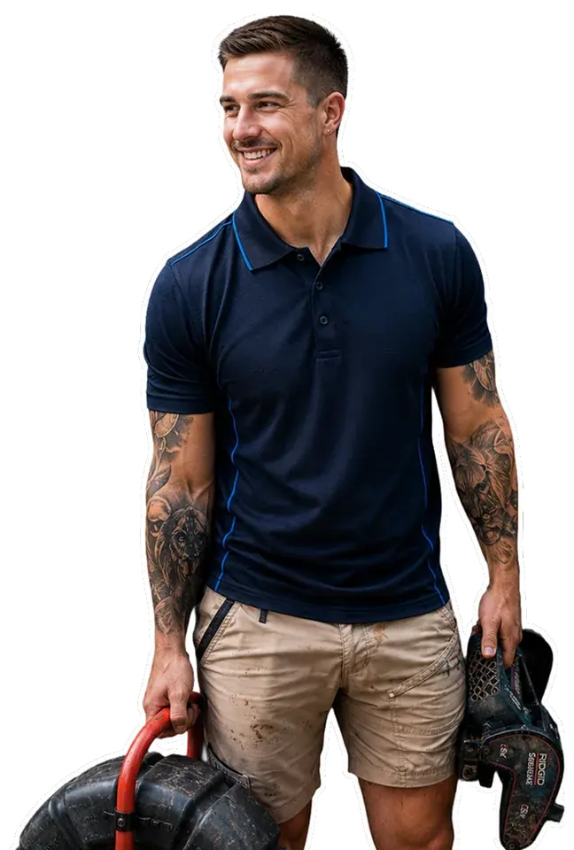 A licensed Epping plumber with his tools